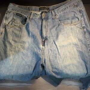 BIG & TALL MENS ROCA WEAR HEAVYWEIGHT JEAN SHORTS SZ 44 GUC
